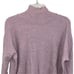 Eileen Fisher Knit 100% Merino Wool Turtleneck Sweater Light Purple size Small