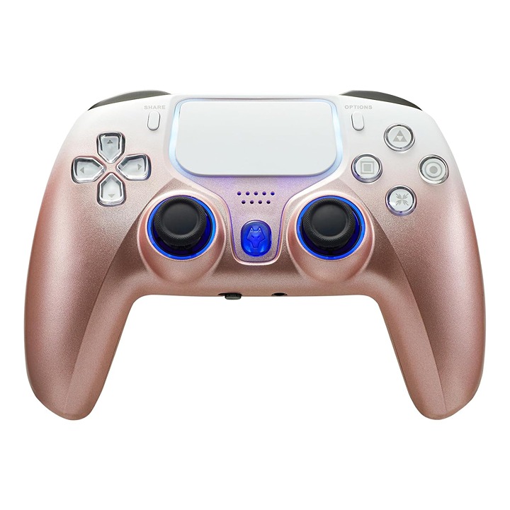 NBCP Wolf V-2 PlayStation 4 Wireless Controller PS4 Rose Gold