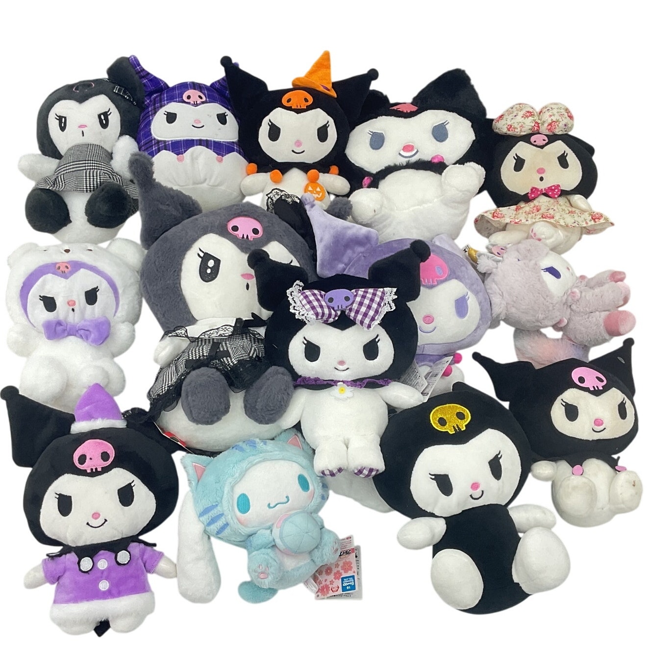 5 LBS Mixed LOT Kuromi Anime Sanrio Stuffed Toys Multicolor Preowned