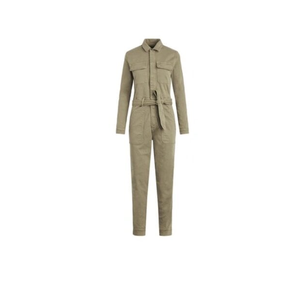 NWT Joe's Jeans Rika Jumpsuit in Uniform Belted Cotton Denim Boilersuit XS 278