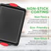 3 PCS Non-Stick Kitchen Oven Baking Pans Deluxe & Stylish Nonstick - NEW!