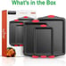 3 PCS Non-Stick Kitchen Oven Baking Pans Deluxe & Stylish Nonstick - NEW!