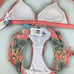 Antonio Melani Scarf Placement Triangle Bikini set Size M NWT
