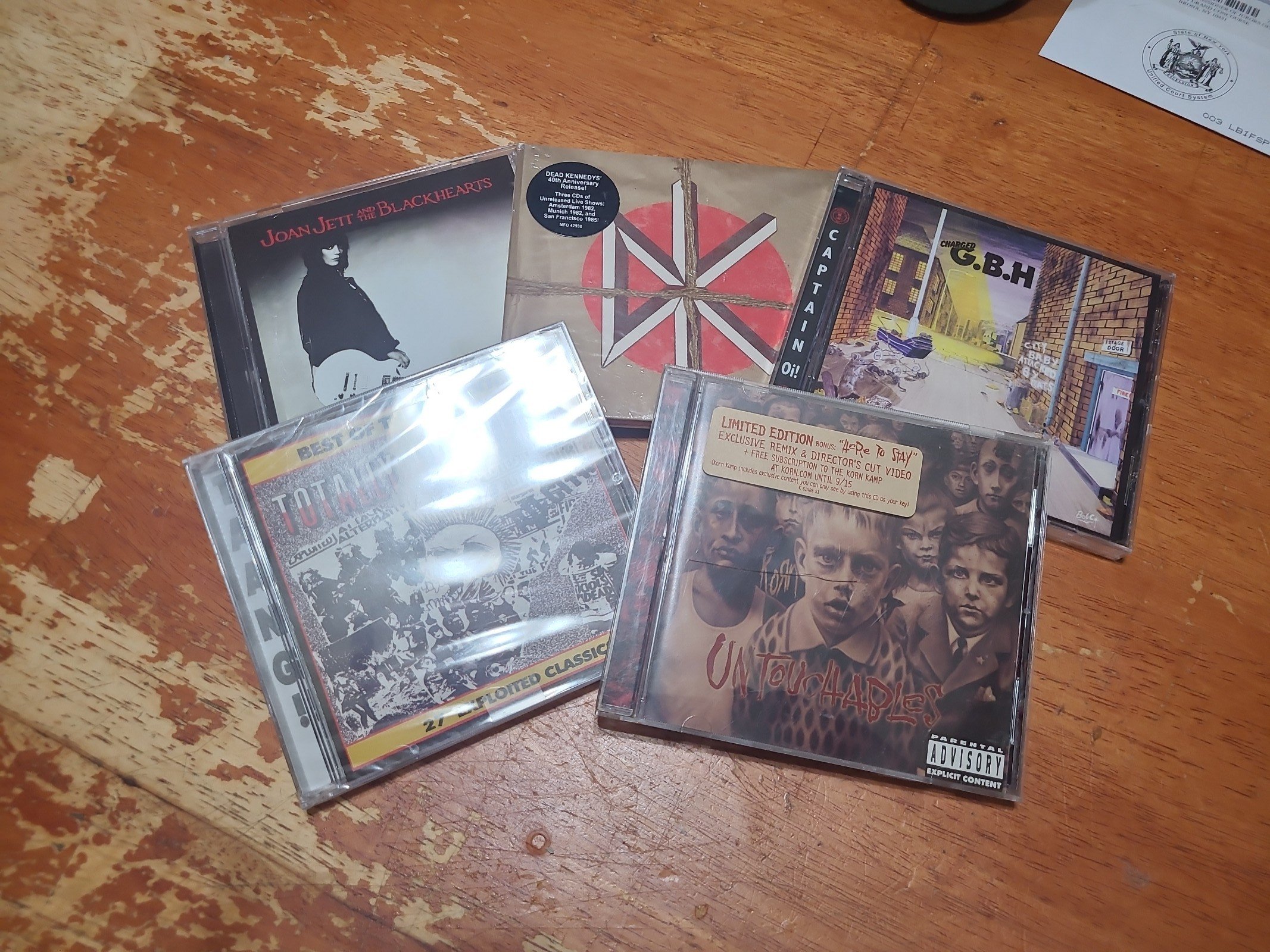 Punk metal bands CDs