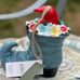 Super cute gargen gnome in boot bird house - light weight resin