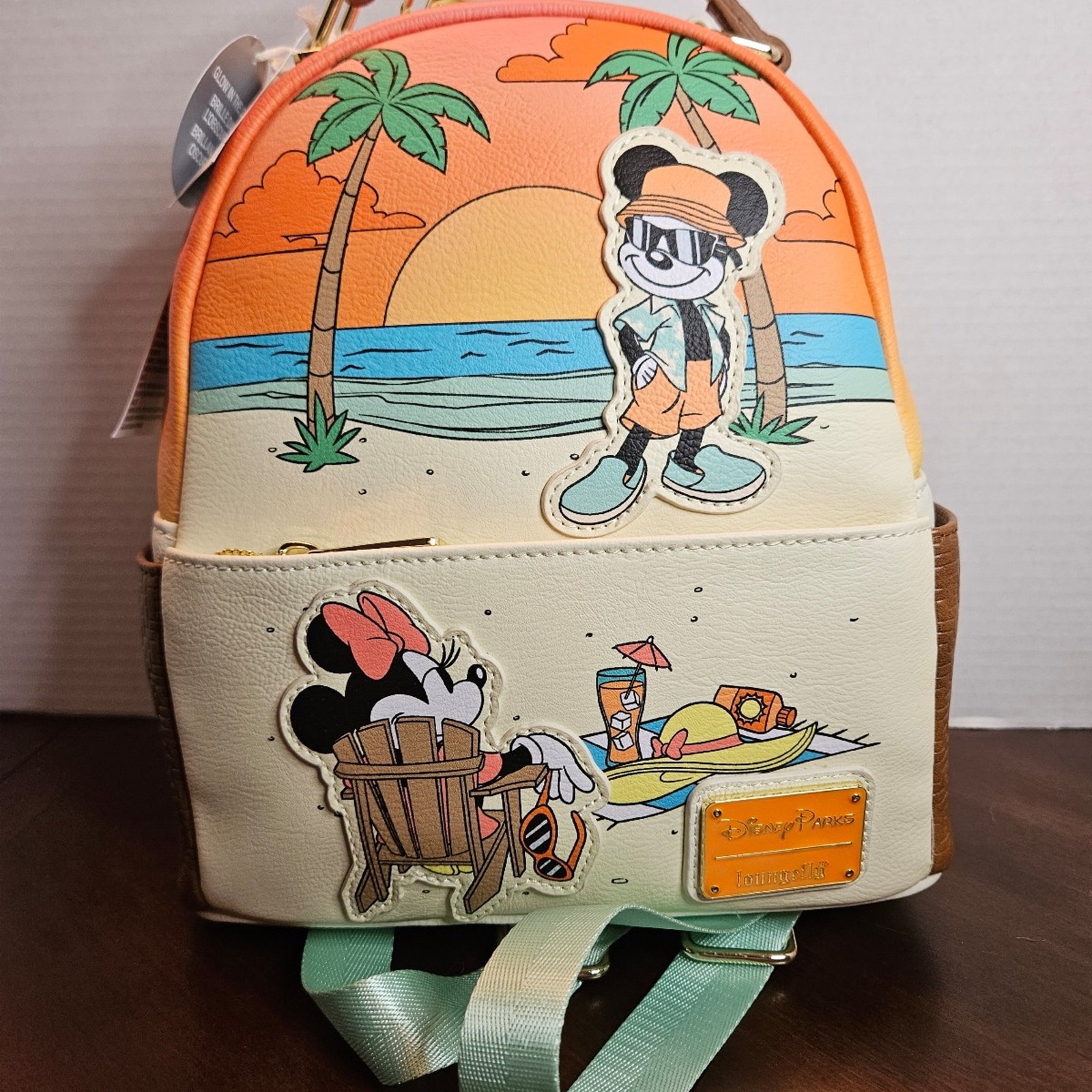 Disney Parks Loungefly Mini Backpack - Mickey & Minnie Beach