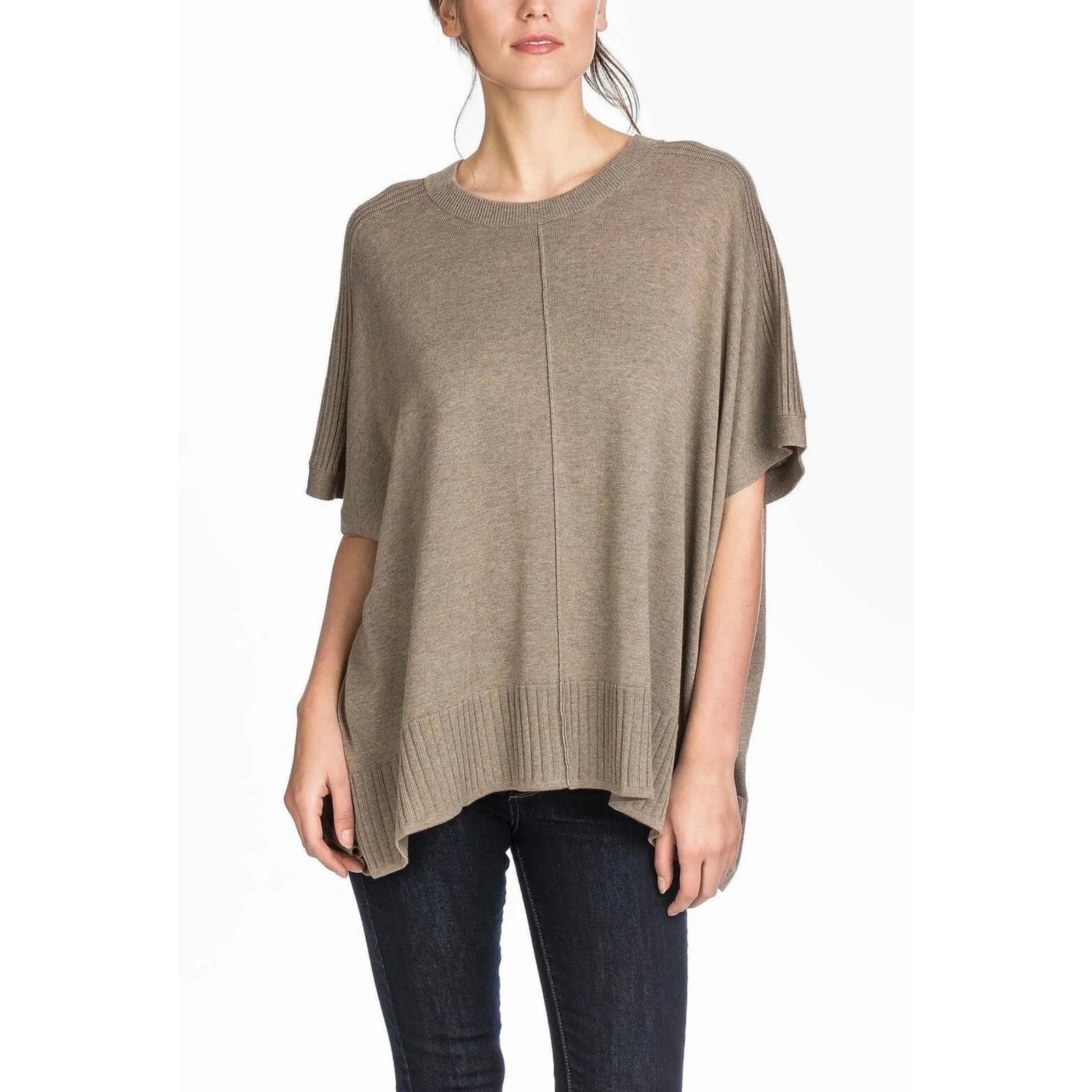 LILLA P Cotton Blend Poncho One Size EUC