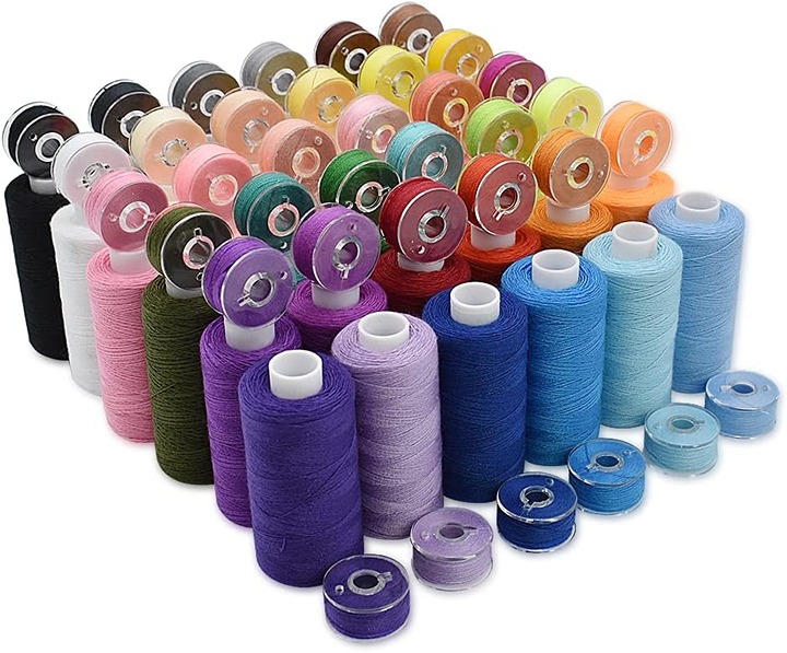 Prewound Bobbins and Thread Spools for Hand & Machine Sewing