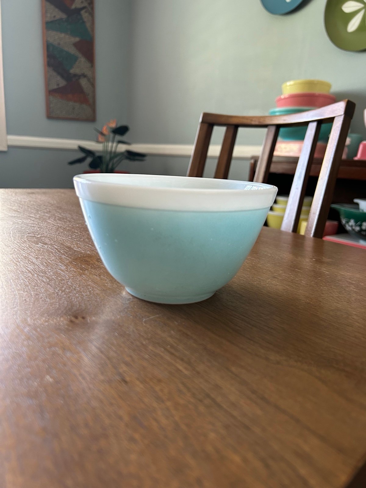 Vintage Pyrex Americana blue 401 mixing bowl