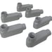 Lot of 6 New Appleton Form 85 Aluminum Conduit Body Type LB 3/4 Threaded