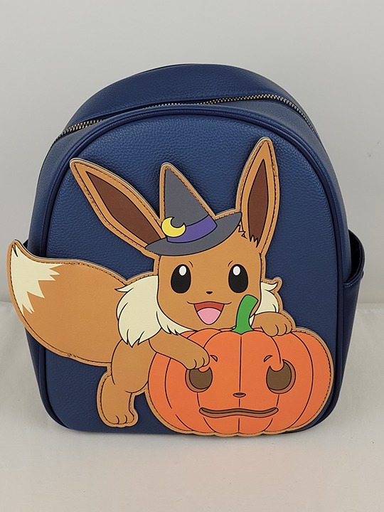 Pokémon Eevee Pumpkin Halloween Women's Mini Backpack Bioworld 2022 Game Freak