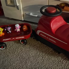 Radio Flyer wagon/Bumper car