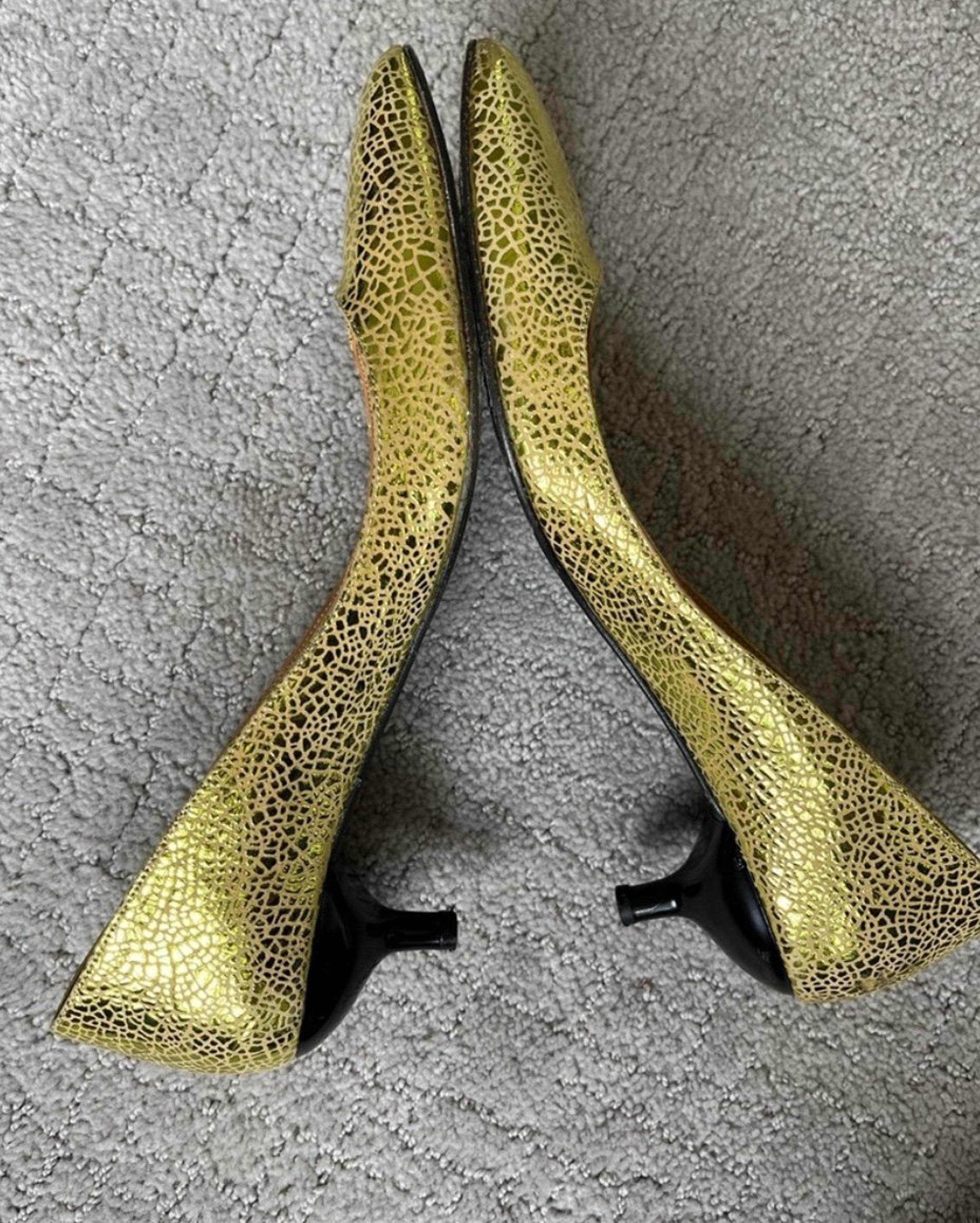 Polder Metallic Kitten Heels, size 39