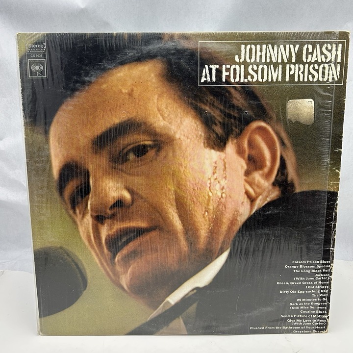 Original 1968 Johnny Cash At Folsom Prison LP -Columbia Records (CS-9639
