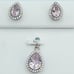 925 Sterling Silver Cubic Zircon Jewelry Set, UU1P7A7053