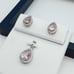 925 Sterling Silver Cubic Zircon Jewelry Set, UU1P7A7053