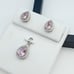 925 Sterling Silver Cubic Zircon Jewelry Set, UU1P7A7053