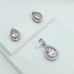 925 Sterling Silver Cubic Zircon Jewelry Set, UU1P7A7053
