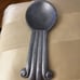 Vintage pewter spoon rest