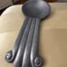 Vintage pewter spoon rest