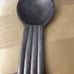 Vintage pewter spoon rest