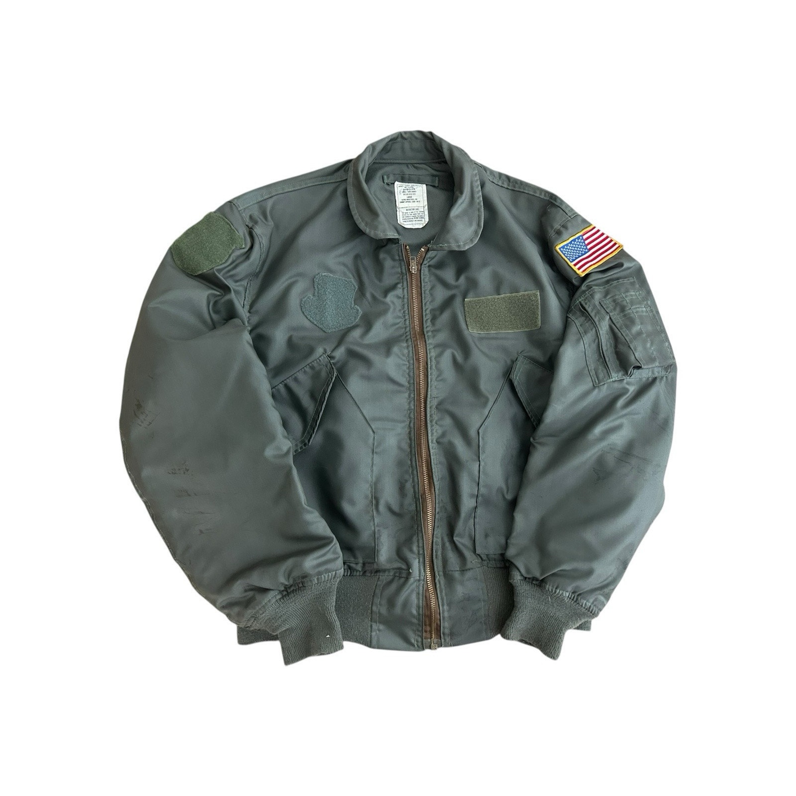 VTG 90s USAF Mens Summer Flyers Bomber Flight Jacket CWU 36/P Sz Large Carter FR