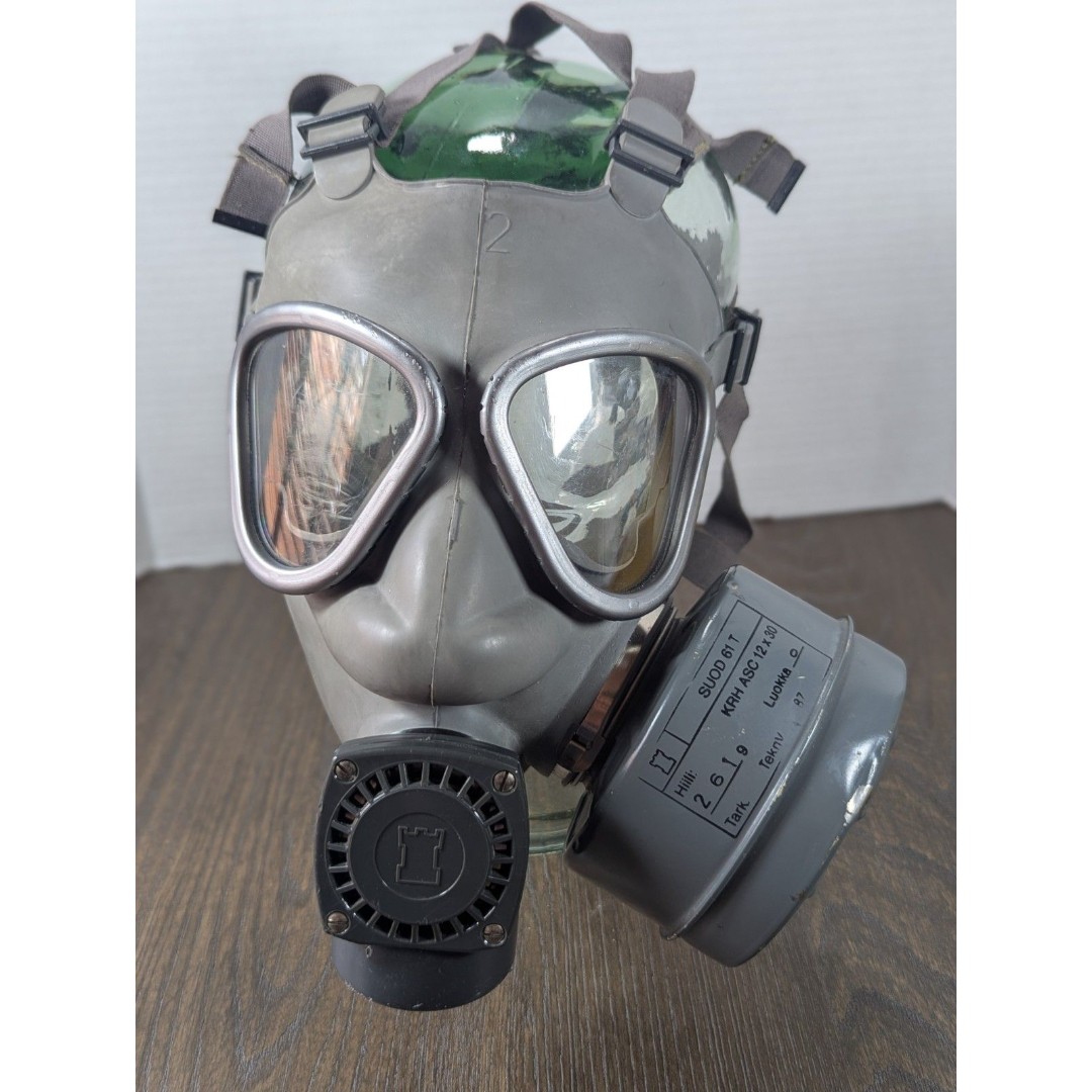 Vintage Military Gas Mask SUOD 61 T KRH ASC 12x30