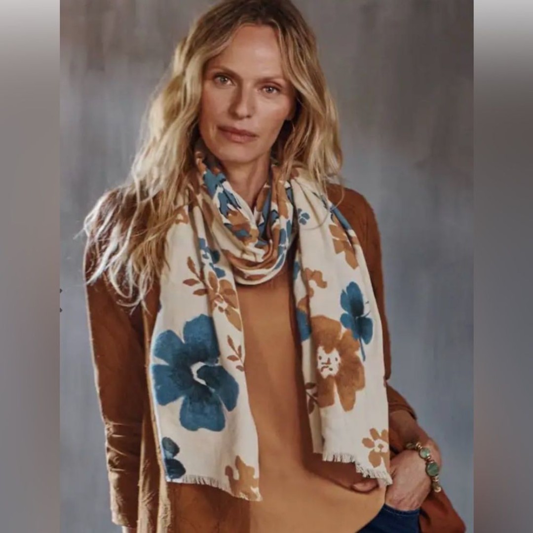 J. Jill Floral Pure Jill Floral Needle-Felt Scarf one size