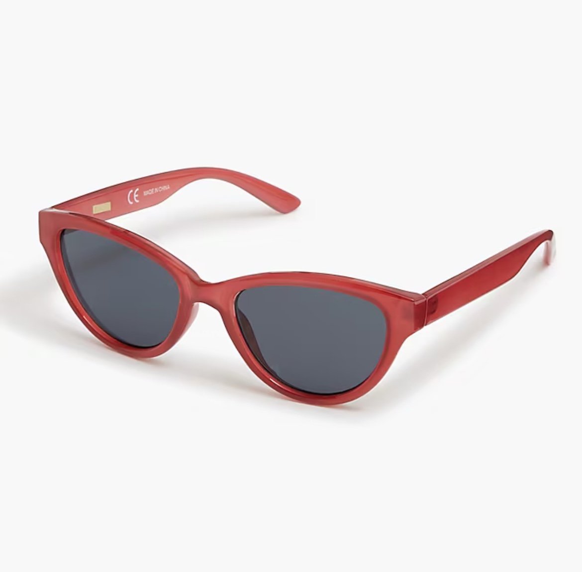 J. Crew Red Cat-Eye Sunglasses