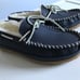 LL Bean Blue Suede Wicked Good Camp Moccasins