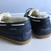 LL Bean Blue Suede Wicked Good Camp Moccasins
