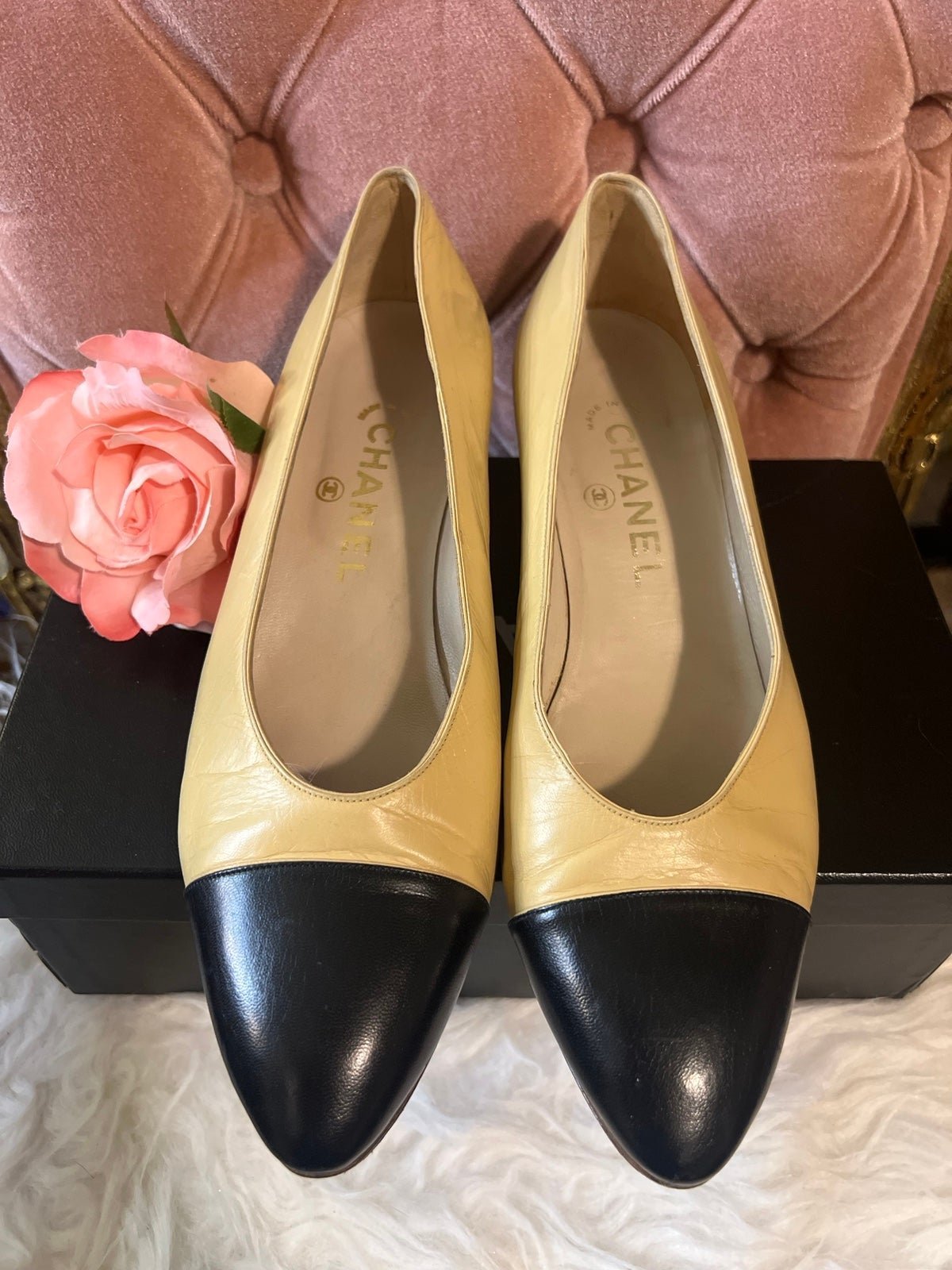 Chanel Vintage Cap Toe Pumps