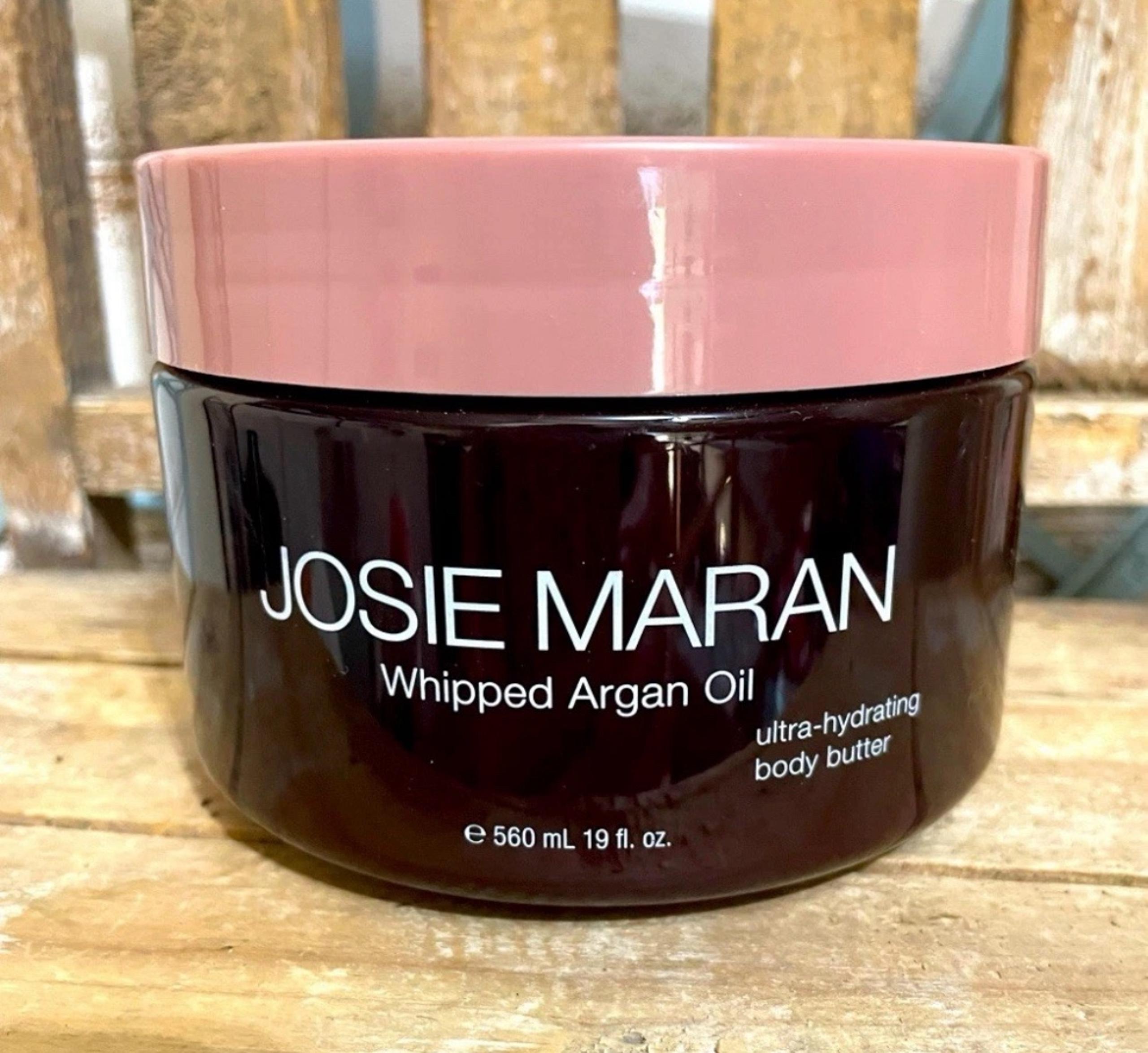 Josie Maran Whipped Argan Oil Hydrating Body Butter Sweet Cranberry 19 oz New