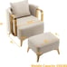 Accent Chair with Ottoman