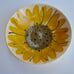 Vintage 70s Vera Neumann Sunflower 2 Salad Bowls Hand Painted 6.5 JAMAICA MADE