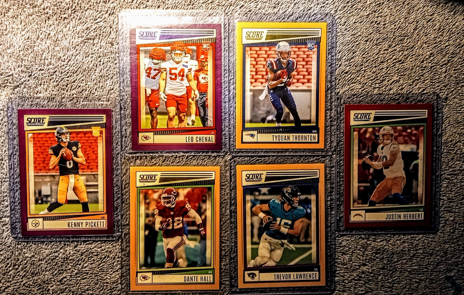 Kenny Pickett, Leo Chenal, Tyquan Thornton, Justin Herbert, Trevor Lawrence, etc