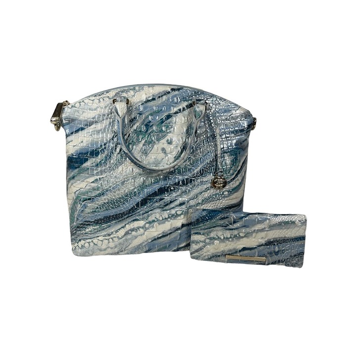 Brahmin Splash Melbourne Set Large Duxbury Satchel And Ady Wallet NWT