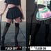 Moeflavor Reflective Pleated Skirt Size L