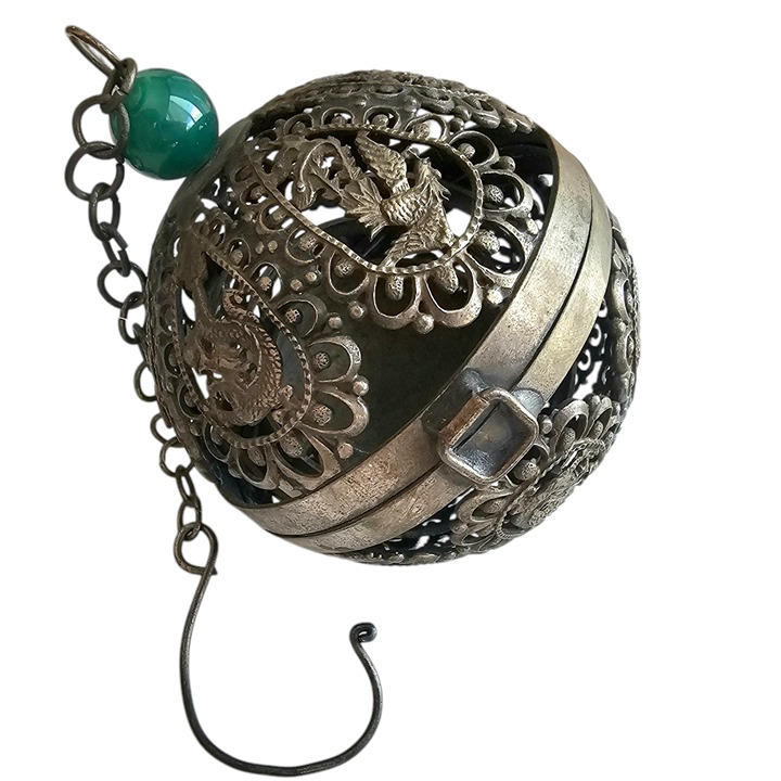 Antique Chinese or Tibetan Dragon Ball This antique ball is made using the