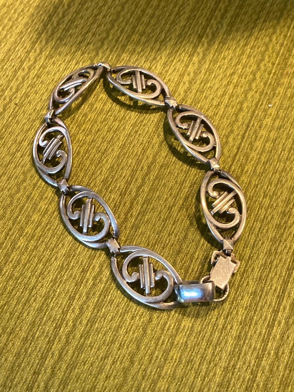 Sterling silver bracelet W E Richards