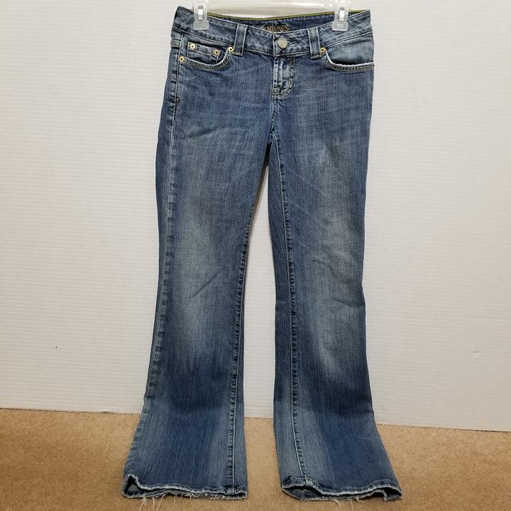American Eagle jeans 4 Long Boyfriend 77 aged wash denim lightly distressed Y2K