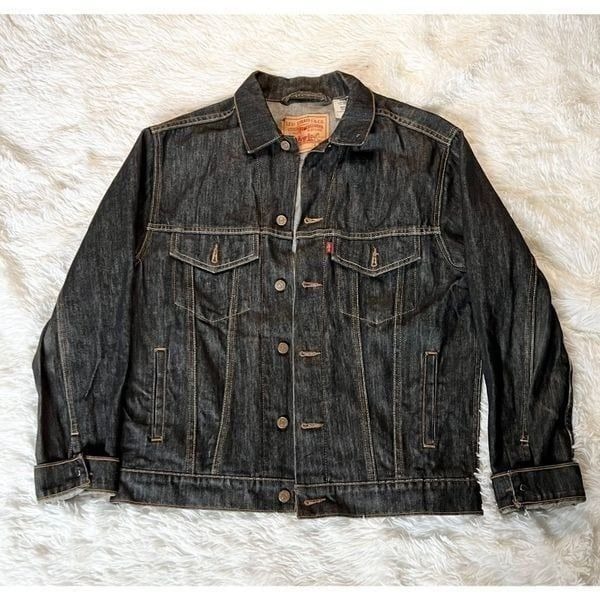 Men's Levi Strauss Standard Trucker Jean Jacket 70507 Denim Large MC1