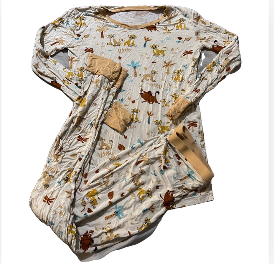 Little Sleepies Lion King Disney 12/14 long sleeve pjs bamboo pajamas