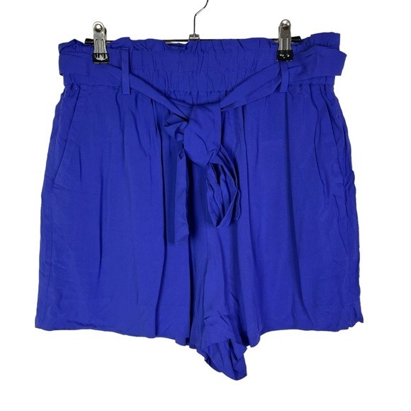 J. Crew Royal Blue High Rise Paper Bag Shorts M