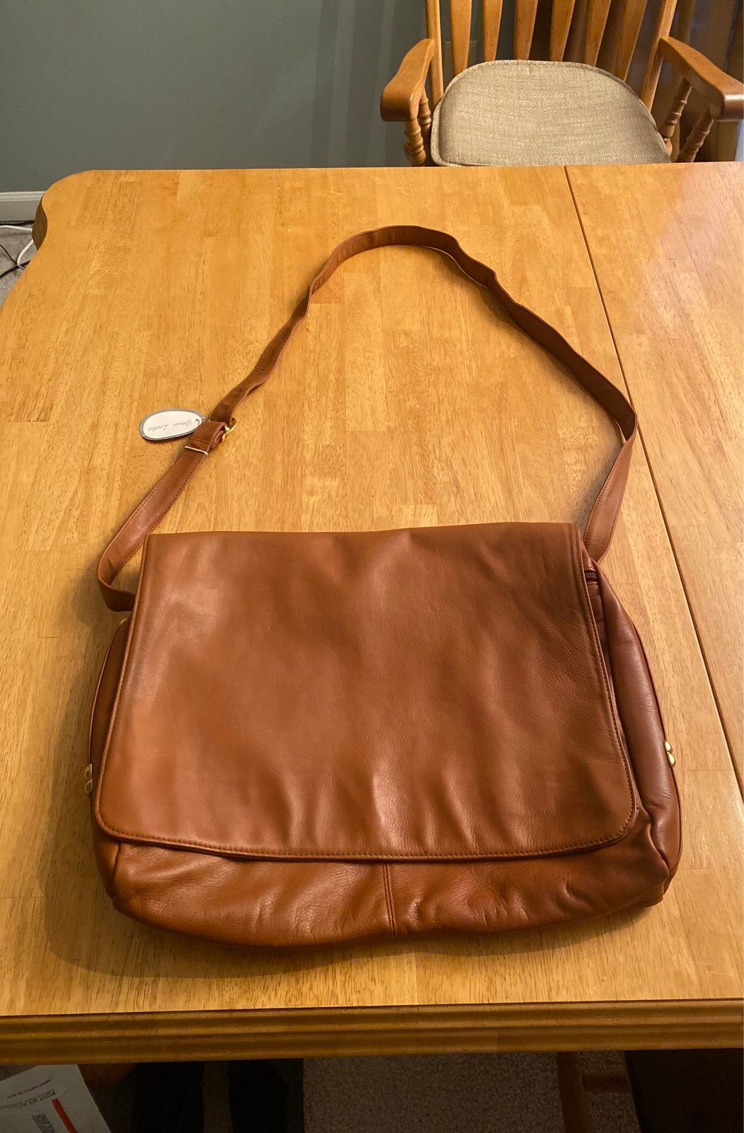 Briefcase shoulder bags New all leather