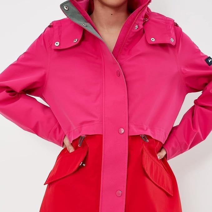 Joules Fuchsia Lydford Anorak Rain Jacket-NWT- SZ 10
