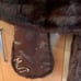 Genuine Mink Fur Stole Cape Coat MJT Monogram VTG