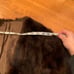 Genuine Mink Fur Stole Cape Coat MJT Monogram VTG