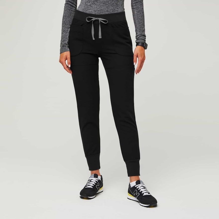 FIGS Nepal Skinny Jogger Scrub Pants — Black, XS