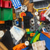 Lego over 13 oz printed tiles, stickers, & more